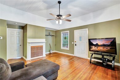 Original Beadboard High Ceiling w/porch view