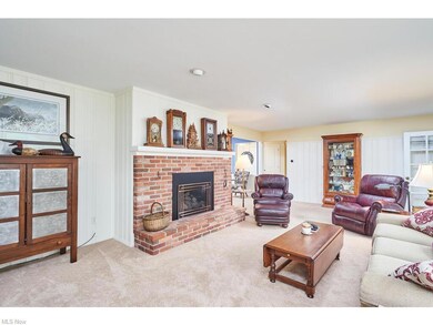 Owners converted Living Room fireplace to gas.  Th