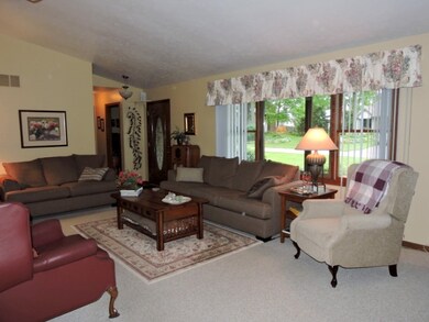 Large window view towards front yard