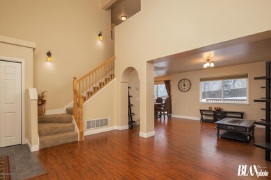 Open living and family room