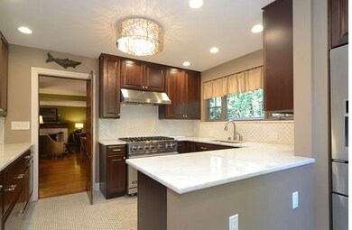 This well planned remodeled kitchen is a delightfu