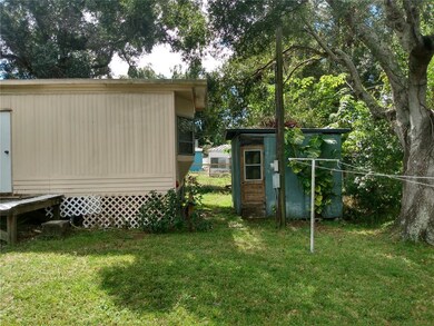two sheds in the back
