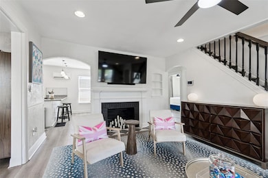 Fireplace offers a cozy evening