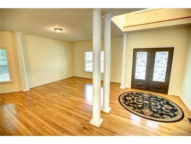The hardwood floors have been refinished and are b