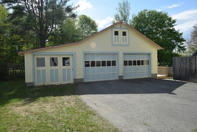 Three bay garage, storage on the...