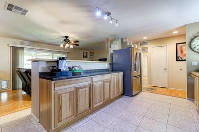 Kitchen Opens to Living Room
