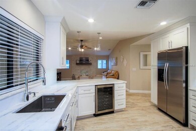 Brand New Kitchen with wine refrigerator