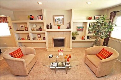 Fireplace and custom built-in shelving/bookcase