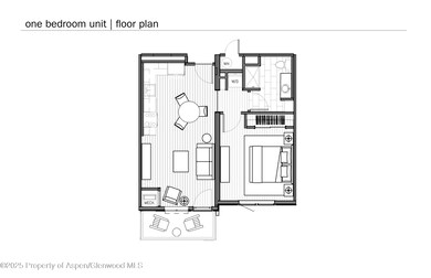 One Bedroom Floor Plan