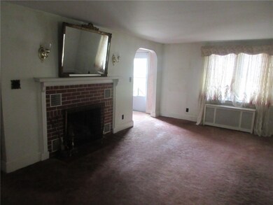 Living room looking into front foyer