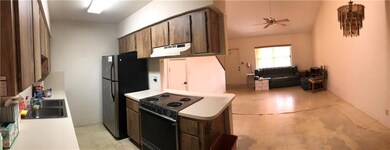 Panorama view from Kitchen to Living Room