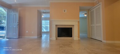 Wood burning fireplace and 2 bedrooms.  Bedroom on