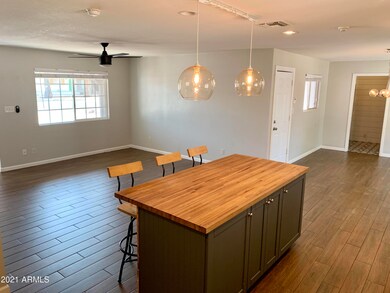 Kitchen to Living and Dining