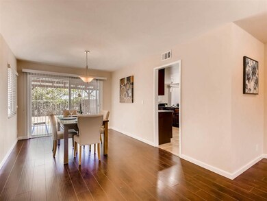 Dining room with view onto back patio