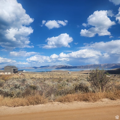View of mountain background featuring a nearby body of water