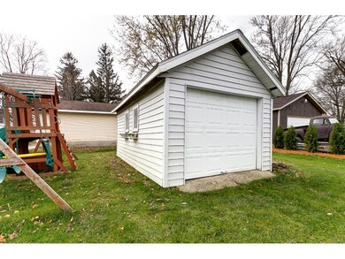 Bonus storage shed with overheard door