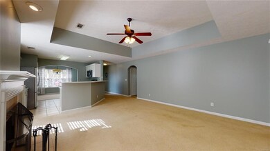 Another view of Den open to Kitchen