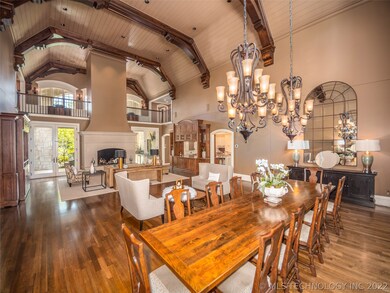 This Great Room is wired for surround sound, as is