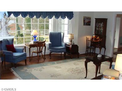 Living Room - The gracious living room area with w