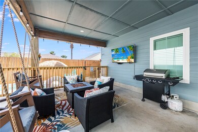 Gas grill included and makes meal time easy.