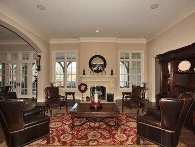 Elegant formal Living Room with 12' ceiliings and 