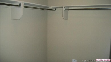 Interior of one of the master bath closets.
