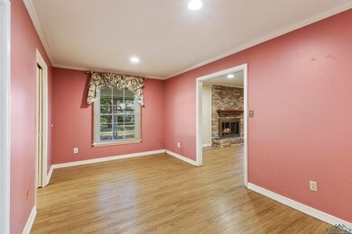 Unfurnished dining area featuring light hardwood /