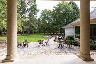 Sun room is window on the right, water feature also on the right