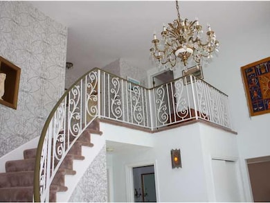 Foyer. Gracious 2 story foyer with marble flooring