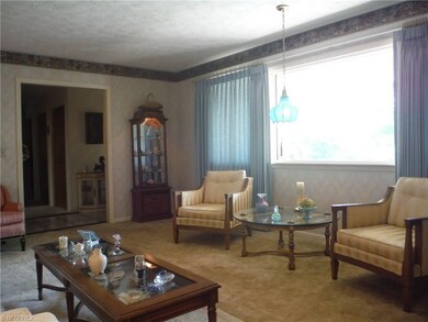 Another view of the living room and the large pict