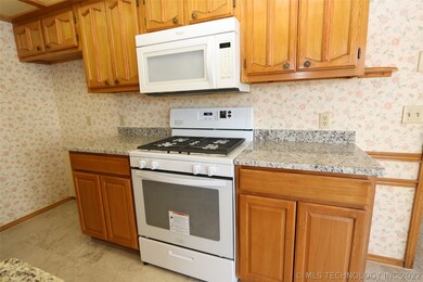 New gas stove in kitchen