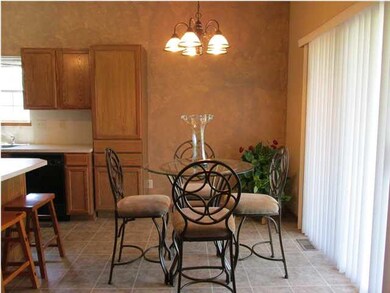 Different table in dining room.