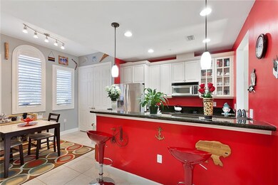 Huge eat in kitchen with tons of storage.