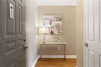 Impressive entry with oversized storage closet