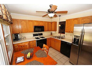 Kitchen. Sun filled kitchen, w/ceramic flooring, c