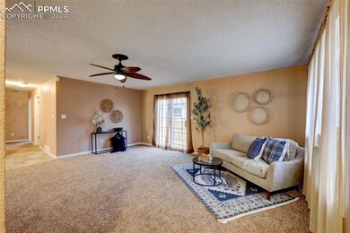 fan, and light colored carpet
