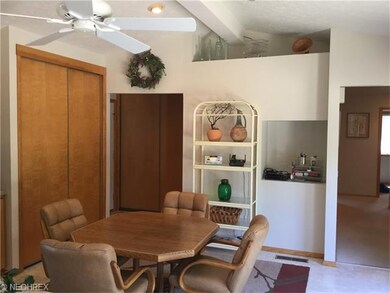 Eating area - with doors to courtyard.  Sliding pa