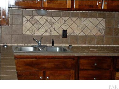 Tiled backsplash