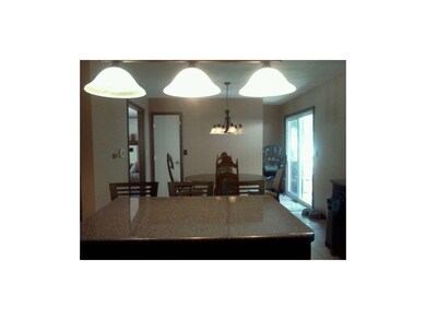 Large island in the kitchen.