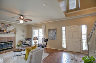 The entry flooring is tiled
