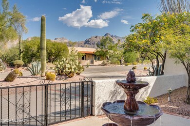 Courtyard mountain view