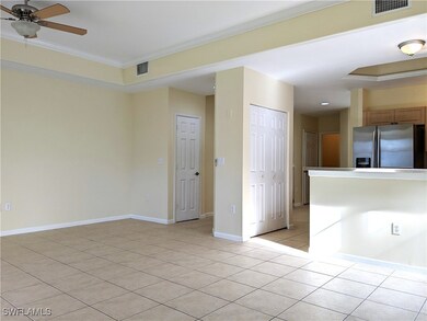 Empty room with light tile patterned flooring, cro