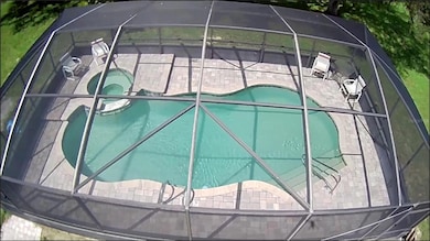 Aerial of pool
