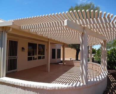 Covered patio area