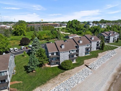 Stone breakfront and beach area