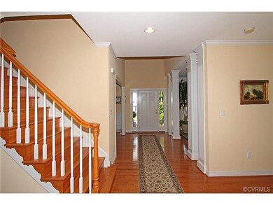 A lovely shot of the foyer looking from the family
