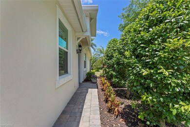 Brick walk to side entry