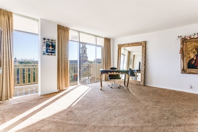 Living area opens to balcony