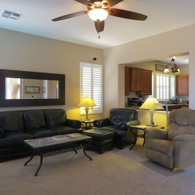 VIEW FROM FAMILY ROOM TO EAT-IN KITCHEN
