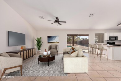 Great room - digitally staged